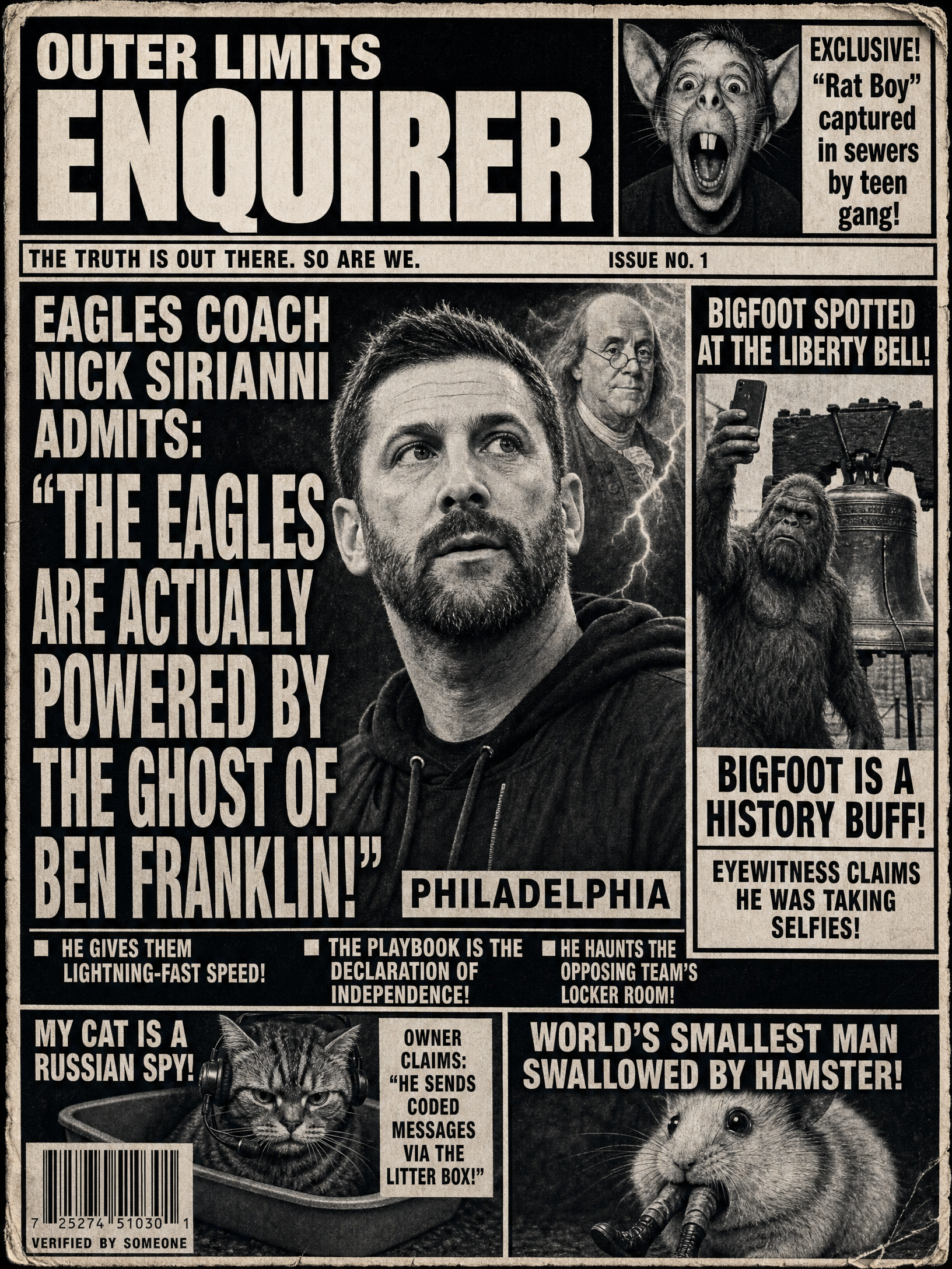 Outer Limits Enquirer — Eagles edition front page
